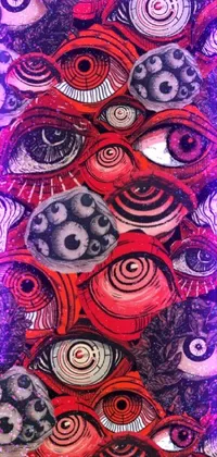 Purple Textile Art Live Wallpaper