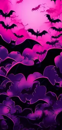 Purple Textile Organism Live Wallpaper