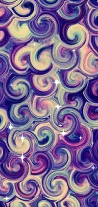 Purple Textile Organism Live Wallpaper
