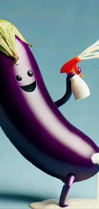 Purple Toy Banana Live Wallpaper