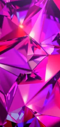 Purple Triangle Lighting Live Wallpaper