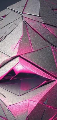 Purple Triangle Pink Live Wallpaper
