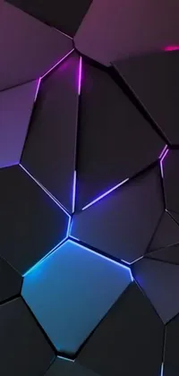 Purple Triangle Rectangle Live Wallpaper