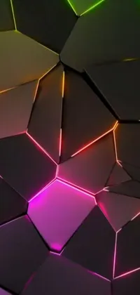 Purple Triangle Rectangle Live Wallpaper