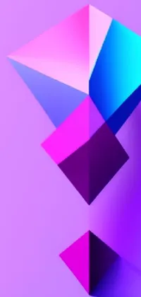 Purple Triangle Violet Live Wallpaper