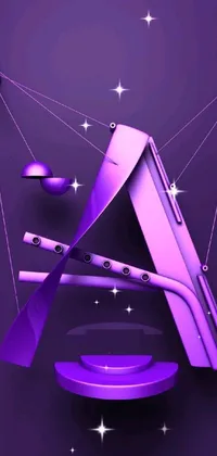 Purple Triangle Violet Live Wallpaper