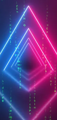 Purple Triangle Visual Effect Lighting Live Wallpaper