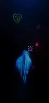 Purple Underwater Bioluminescence Live Wallpaper