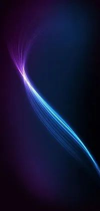 Looking for a cool and futuristic live wallpaper for your phone? Check out this digital art design by Julian Allen! Featuring a close-up of a sleek cell phone set against a black background, this dynamic wallpaper boasts stunning blue and purple lighting, intricate gradients and patterns, and eye-catching curved lines