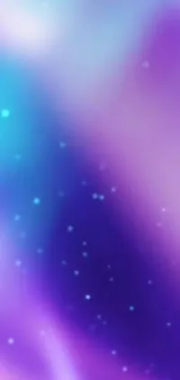 Enjoy a stunning live wallpaper for your phone featuring a beautiful gradient background of purple and blue hues, adorned with twinkling stars