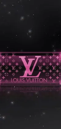 Download wallpapers Louis Vuitton pink logo, 4k, pink neon lights