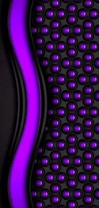 This phone live wallpaper boasts a captivating purple and black background adorned with circles