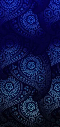This stunning phone live wallpaper features a vivid paisley pattern in vector art