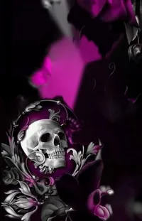 Purple Violet Bone Live Wallpaper