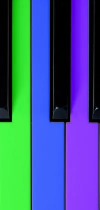 Looking for a stunning, colorful phone wallpaper? Check out this close-up of piano keys set against a vibrant album cover