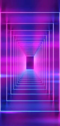 Looking for a dynamic live wallpaper for your phone? Check out our latest creation! This wallpaper features a neon tunnel with a shimmering light at the end
