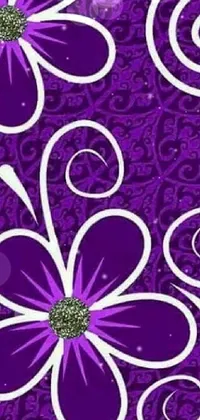 Purple Violet Flower Live Wallpaper