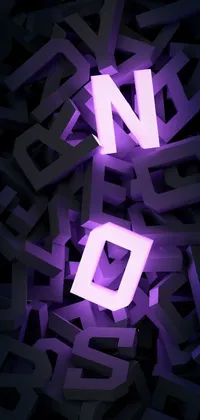 Purple Violet Font Live Wallpaper