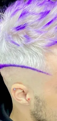 Purple Violet Head Live Wallpaper