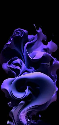 Purple Violet Liquid Live Wallpaper