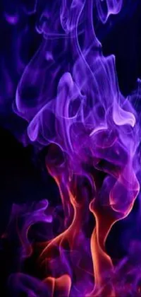 purple flame wallpaper