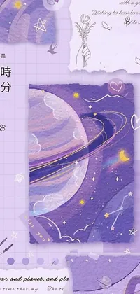 Purple Violet World Live Wallpaper