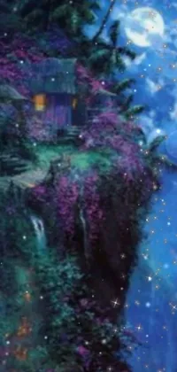 Purple Window Astronomical Object Live Wallpaper