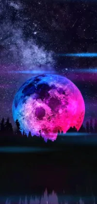 Purple World Astronomical Object Live Wallpaper