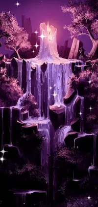 Purple World Light Live Wallpaper