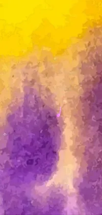 Purple Yellow Art Paint Live Wallpaper