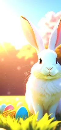Easter rabbit on the way!!!!!!/!!!! Live Wallpaper