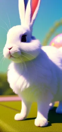 Rabbit White Rabbits And Hares Live Wallpaper