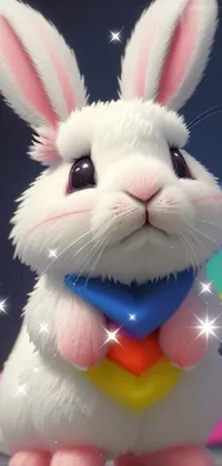 Rabbit White Toy Live Wallpaper