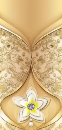 This exquisite phone live wallpaper features a stunning art nouveau-inspired design