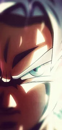 A visually stunning live wallpaper for your phone featuring a close-up of a young fighter's face