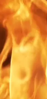 Get ready to set your phone ablaze with this stunning live wallpaper featuring a close-up view of a fiery statue of a woman