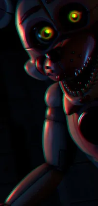 Enjoy Five Nights Live Wallpaper for your phone! This 3D-rendered wallpaper features a menacingly grinning fox known as Tonic
