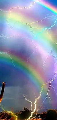 Rainbow Atmosphere Daytime Live Wallpaper
