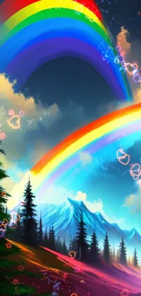Rainbow Atmosphere Photograph Live Wallpaper