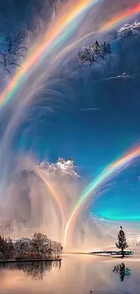 Rainbow Cloud Water Live Wallpaper