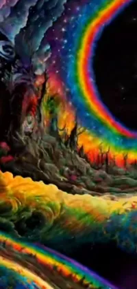 Rainbow Light Sky Live Wallpaper