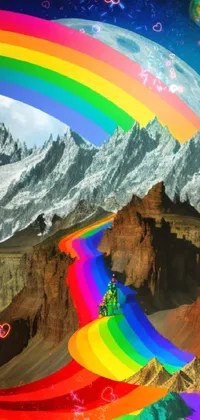 Rainbow Mountain World Live Wallpaper