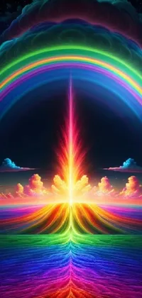 Rainbow Photograph Liquid Live Wallpaper