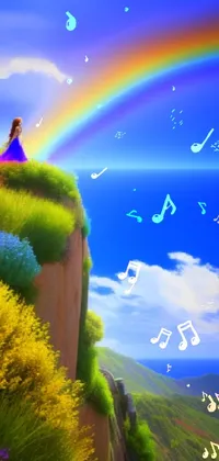 Rainbow Plant Sky Live Wallpaper