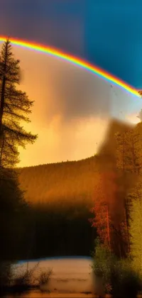 Rainbow Sky Daytime Live Wallpaper