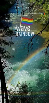 Rainbow Water Plant Live Wallpaper