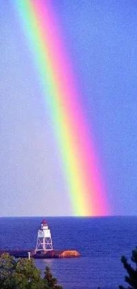 Rainbow Water Sky Live Wallpaper