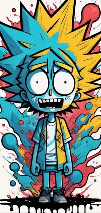 Rick n Morty color splash Live Wallpaper - free download