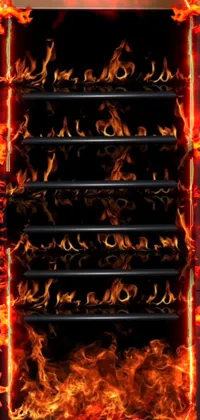 Rectangle Heat Flame Live Wallpaper