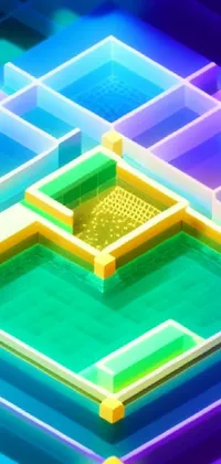 This phone live wallpaper showcases a stunning maze design, perfect for tech fans